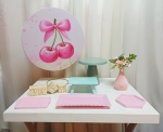 Chá de Bebê - Cerejinha - "Só Pra Um Bolinho" - Mesa Pronta, Só Festejar - imagem 1