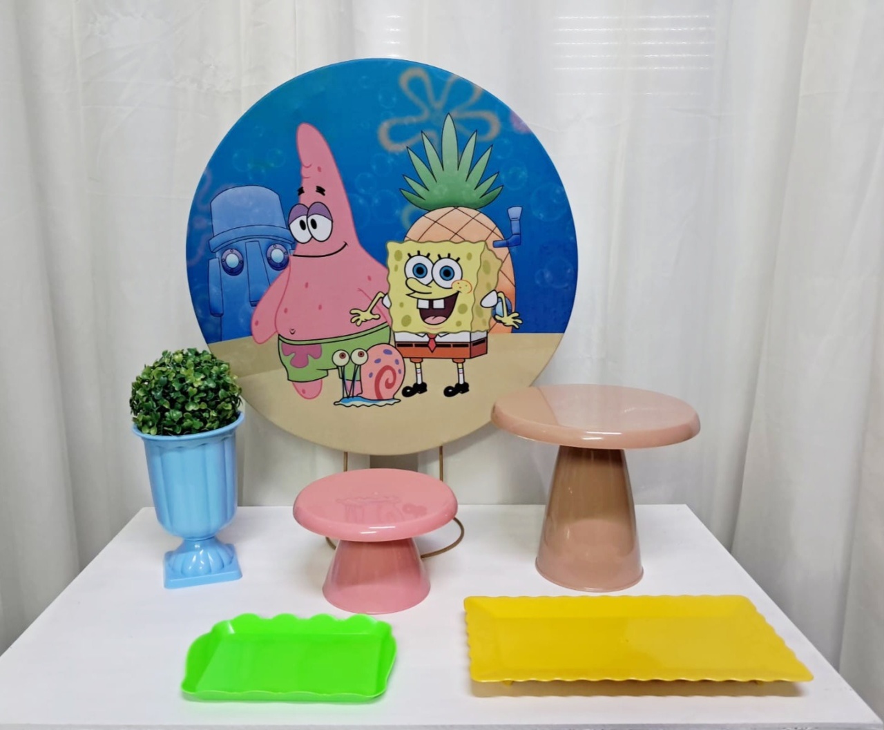 Bob Esponja - "Só Pra Um Bolinho" - Sua Mesa, Seu Estilo - Pegue&Monte Graça Decor♡