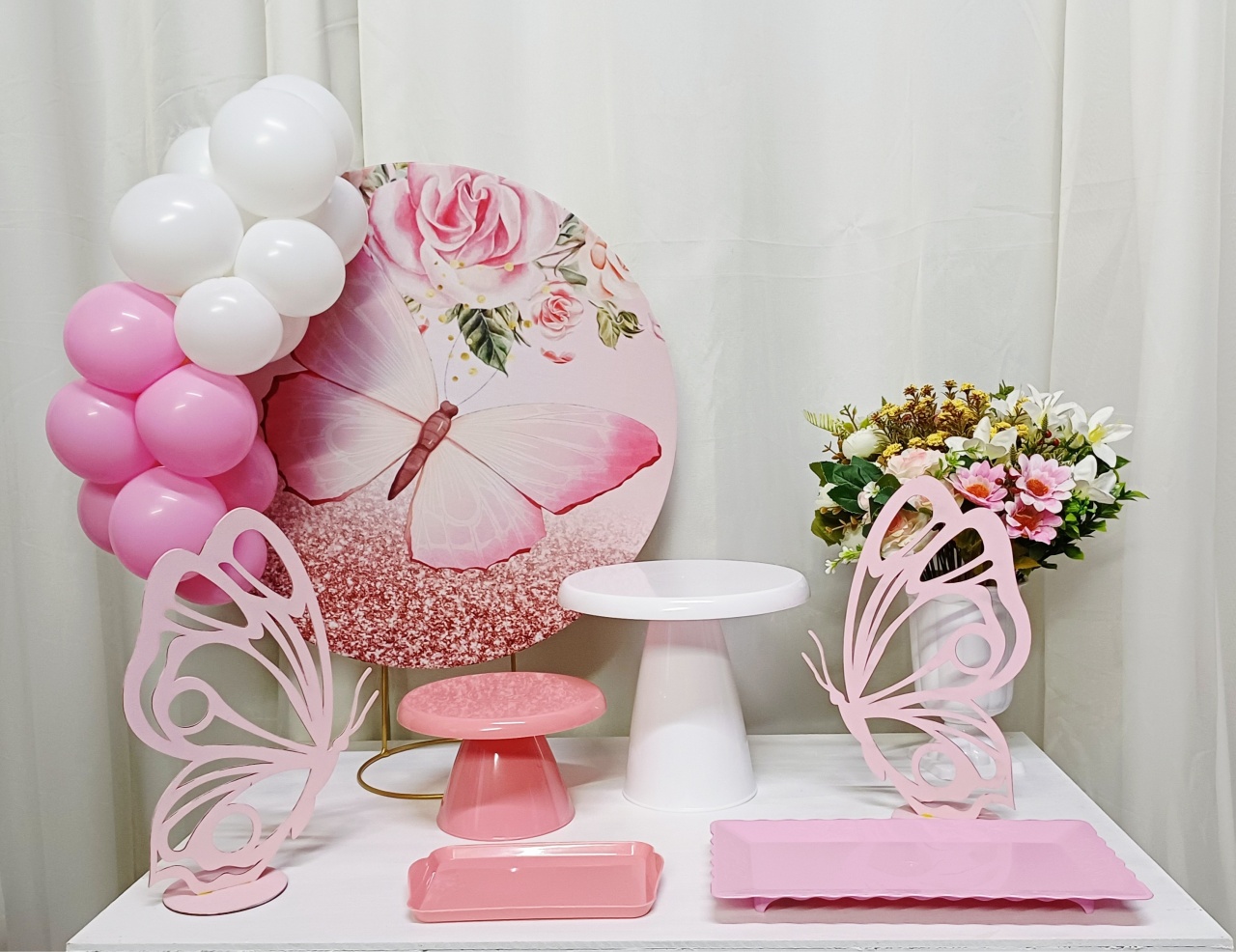 Borboleta Rosa - "Só Pra Um Bolinho" - Sua Mesa, Seu Estilo - Pegue&Monte Graça Decor♡