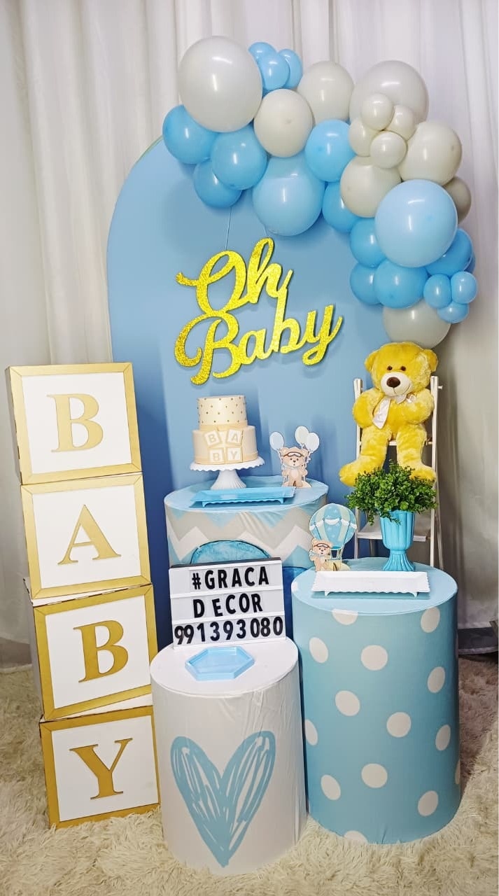Chá de Bebê - Menino - Pegue&Monte Graça Decor♡