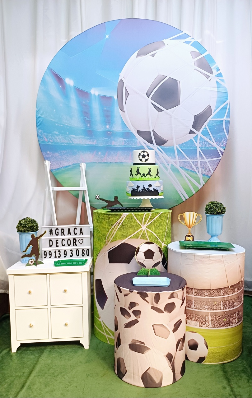  Futebol  - Ouro  - Pegue&Monte Graça Decor♡