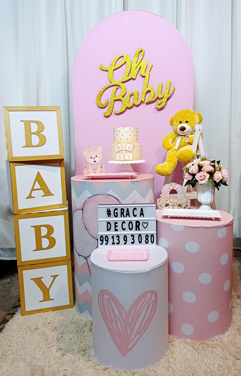 Chá de Bebê - Menina - Pegue&Monte Graça Decor♡