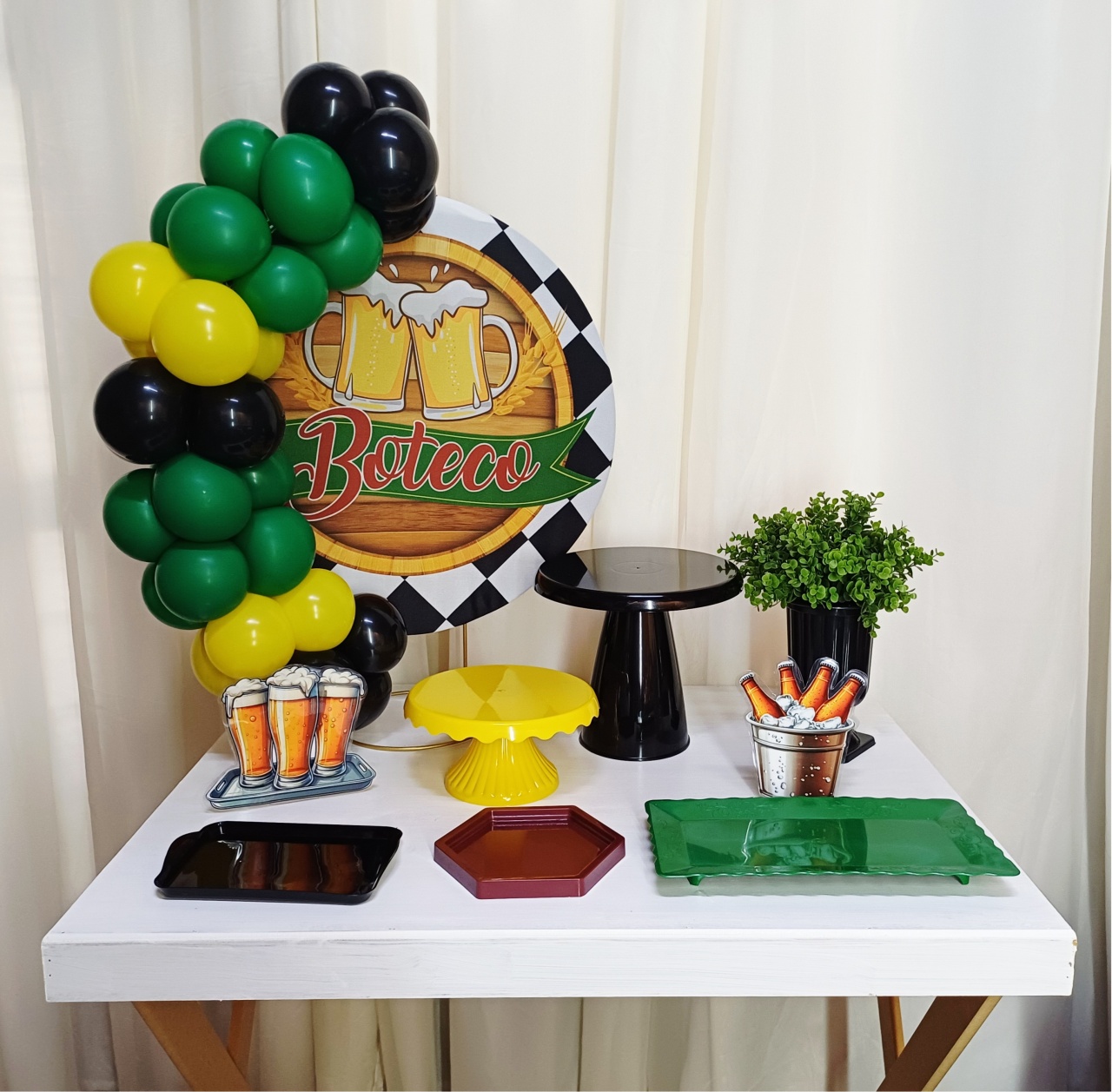 Boteco - "Só Pra Um Bolinho" - Mesa Pronta, Só Festejar - Pegue&Monte Graça Decor♡