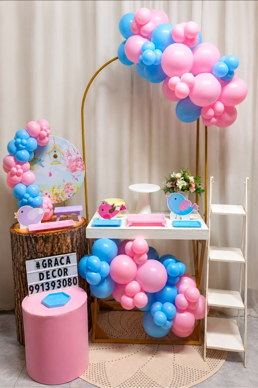 Jardim Encantado 2 - "Só Pra Um Bolinho" - Mesa Pronta, Só Festejar - Plus Premium - Pegue&Monte Graça Decor♡