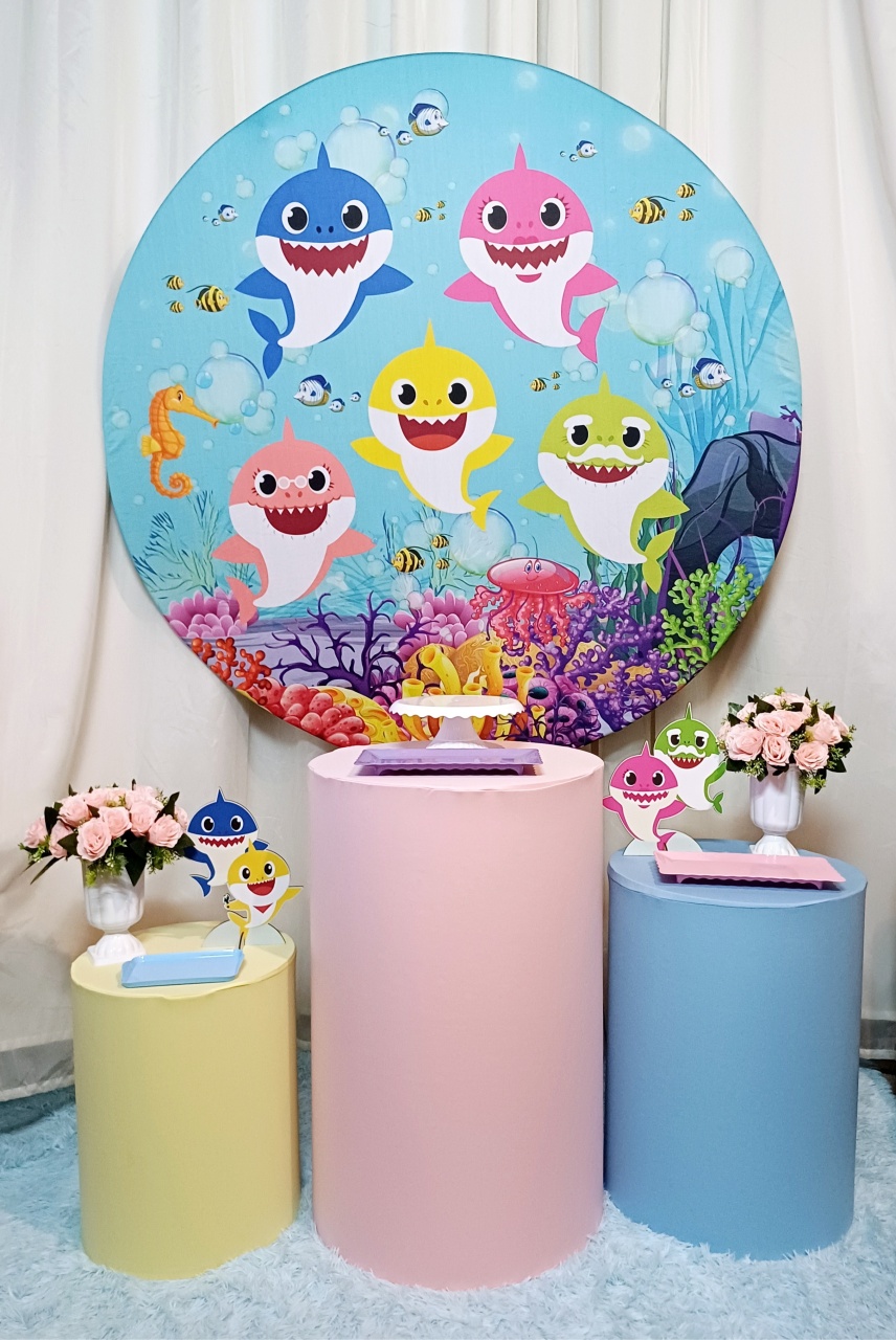 Baby Shark Menina - Bronze - Pegue&Monte Graça Decor♡