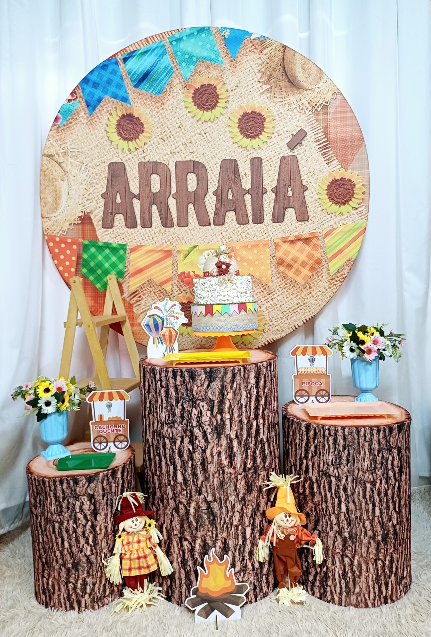 Festa Junina - Prata - Pegue&Monte Graça Decor♡