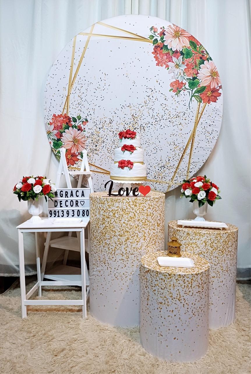 Casamento Simples - Ouro        - Pegue&Monte Graça Decor♡