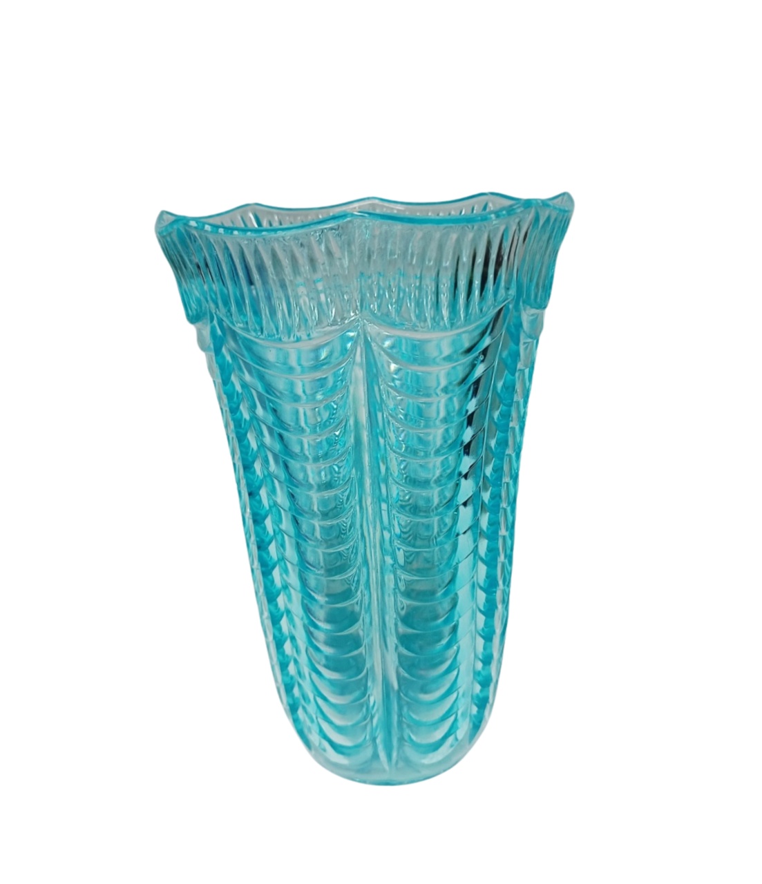 Vaso Acrílico (18Cm) - Azul Turquesa Cristal - Pegue&Monte Graça Decor♡