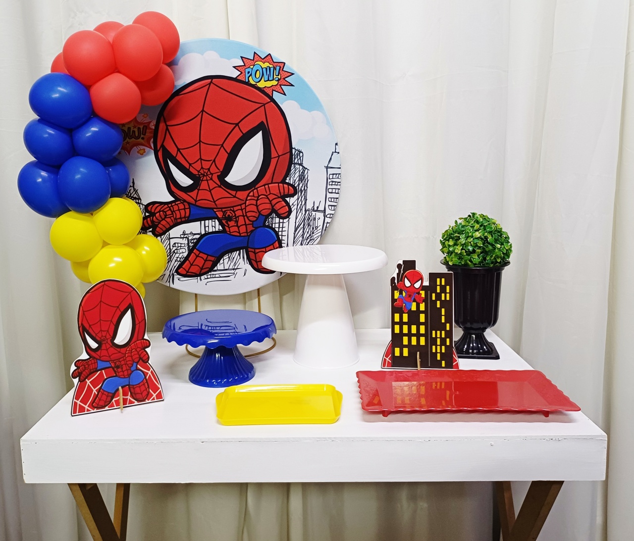 Homem Aranha Baby - "Só Pra Um Bolinho" - Mesa Pronta, Só Festejar - Pegue&Monte Graça Decor♡