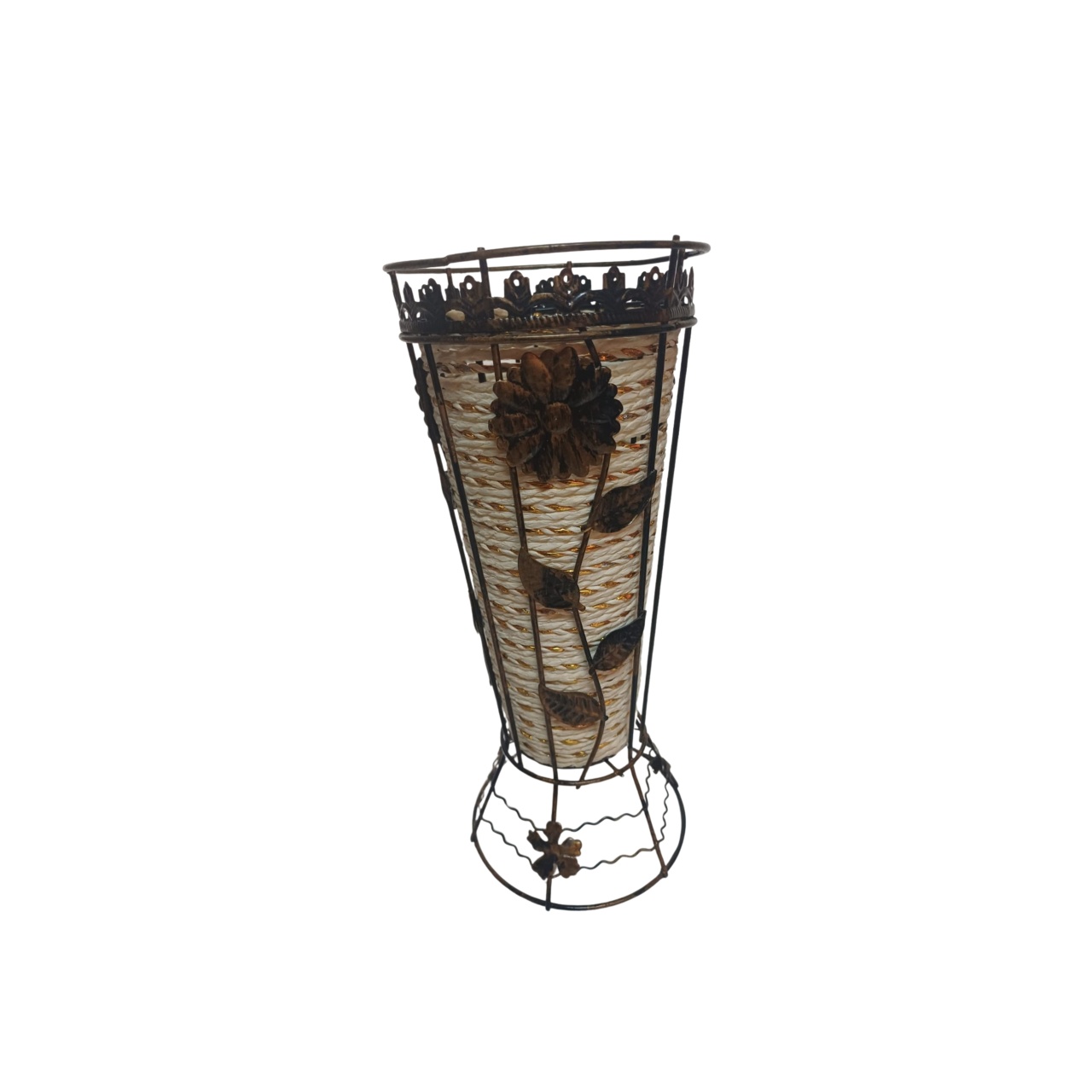 Vaso Cromado Redondo - Dourado - Pegue&Monte Graça Decor♡