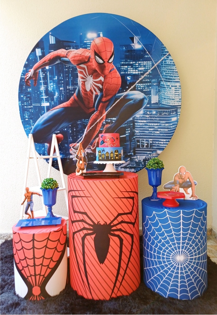 Homem Aranha - Prata - Pegue&Monte Graça Decor♡