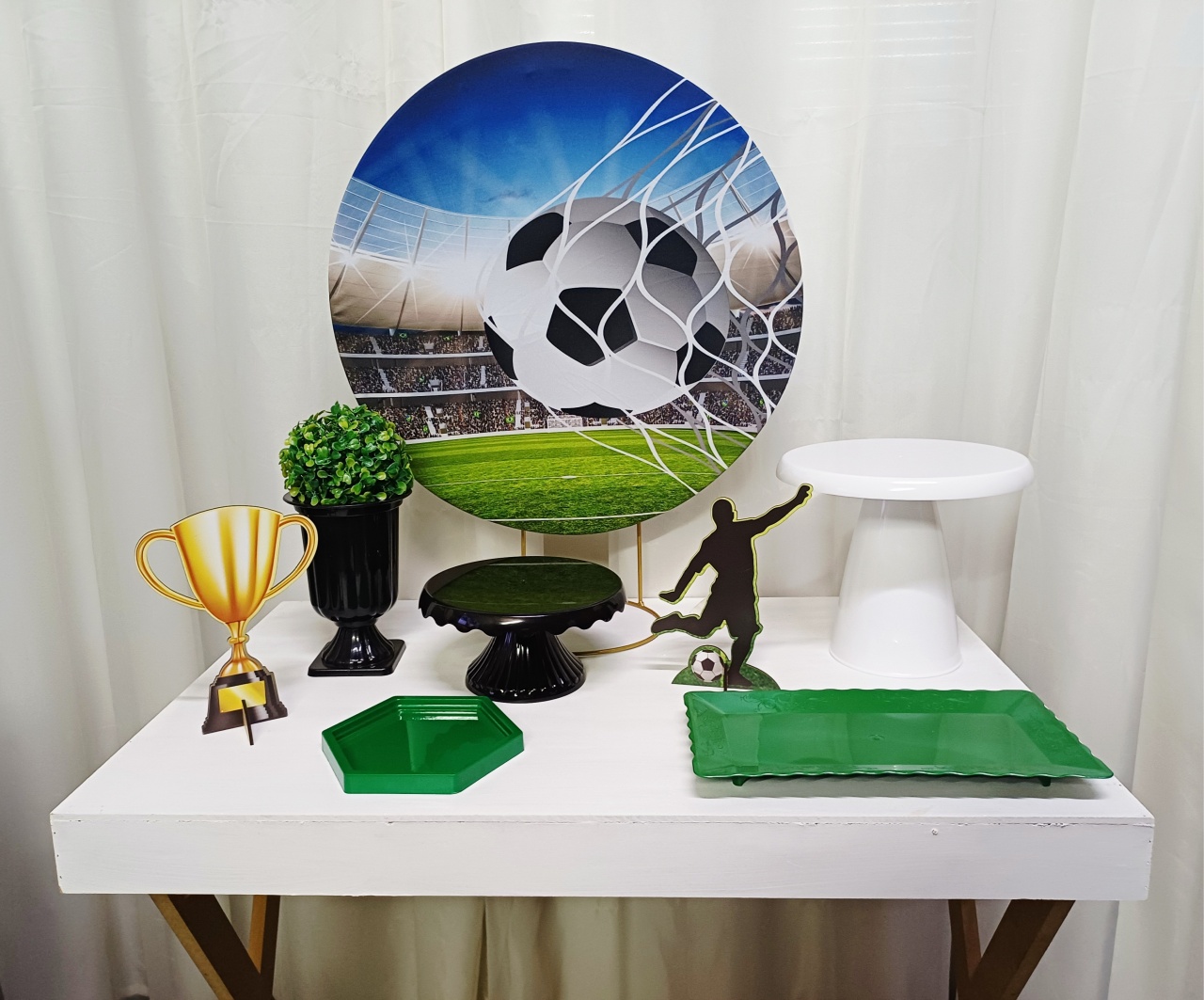 Futebol - "Só Pra Um Bolinho" - Mesa Pronta,  Só Festejar    - Pegue&Monte Graça Decor♡