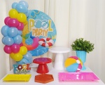 Pool Party - "Só Pra Um Bolinho " -Mesa Pronta, Só Festejar - imagem 5