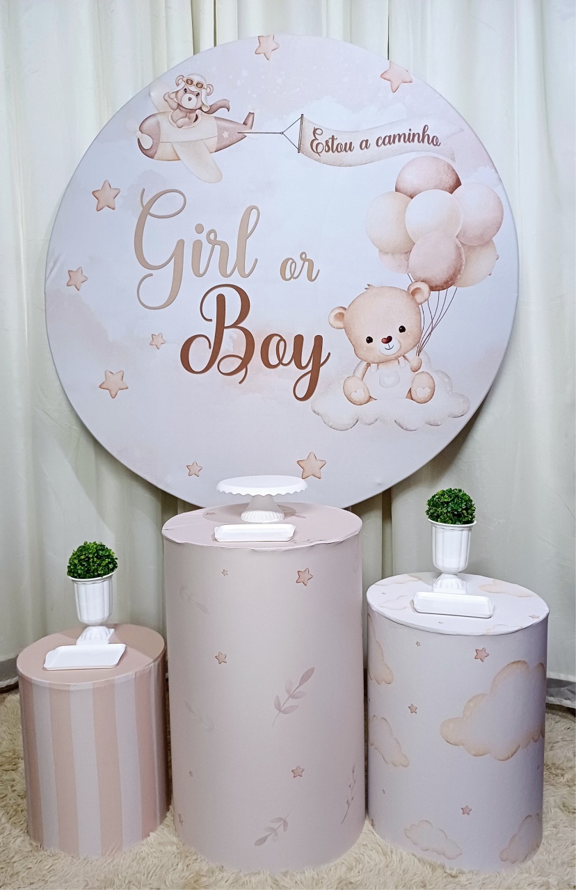 Chá Revelação - Bronze     - Pegue&Monte Graça Decor♡