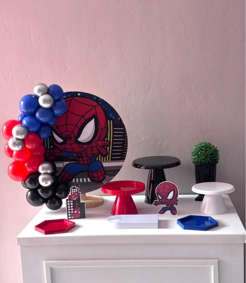 Kit Clássico - Homem Aranha Baby - Casal Decora Mini festa