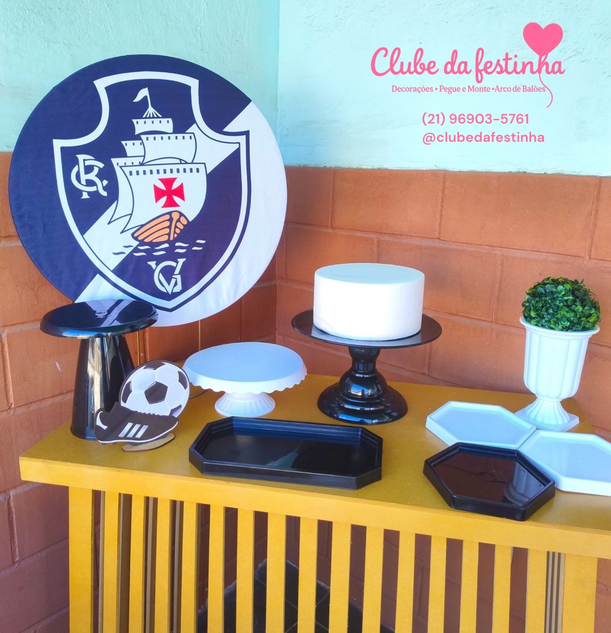 Mini Kit Times (Vasco da Gama) - Clube da festinha Locação 