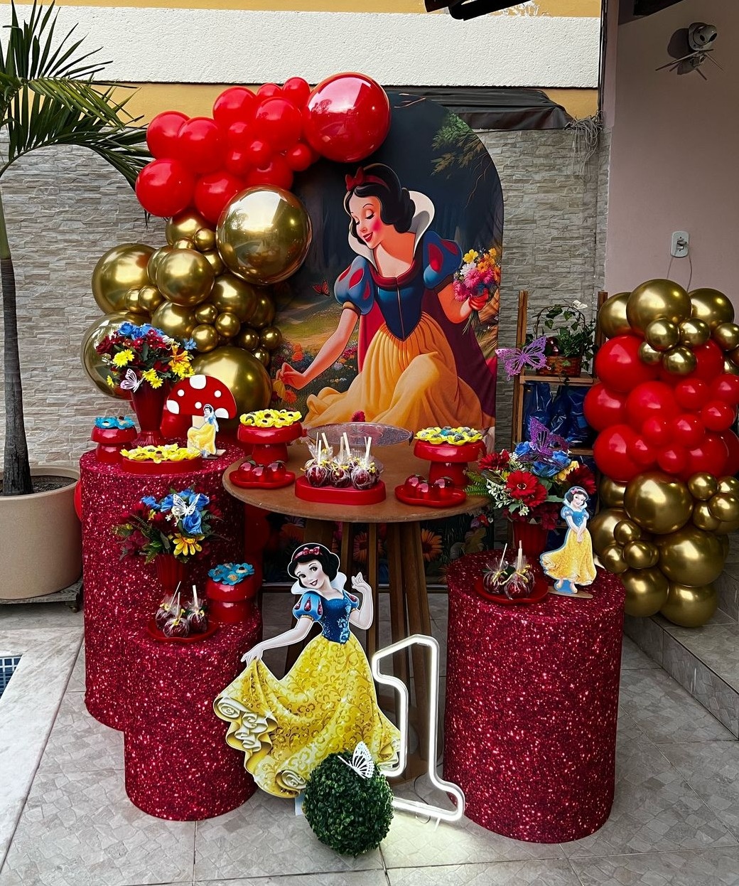 Kit Aniversário Princesas Disney (Sem Balões) - Clube da festinha Locação 