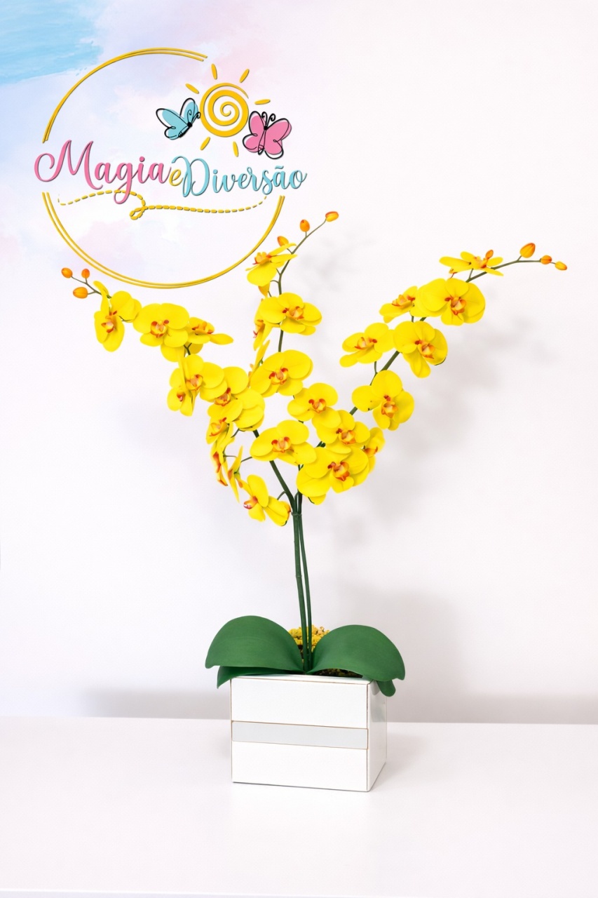 Vaso Orquídeas - Magia e Diversão 