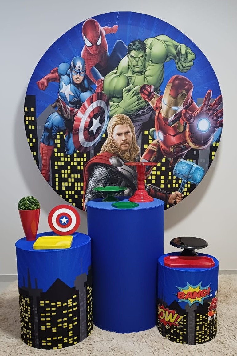 Kit Prata - Vingadores - Magia e Diversão 