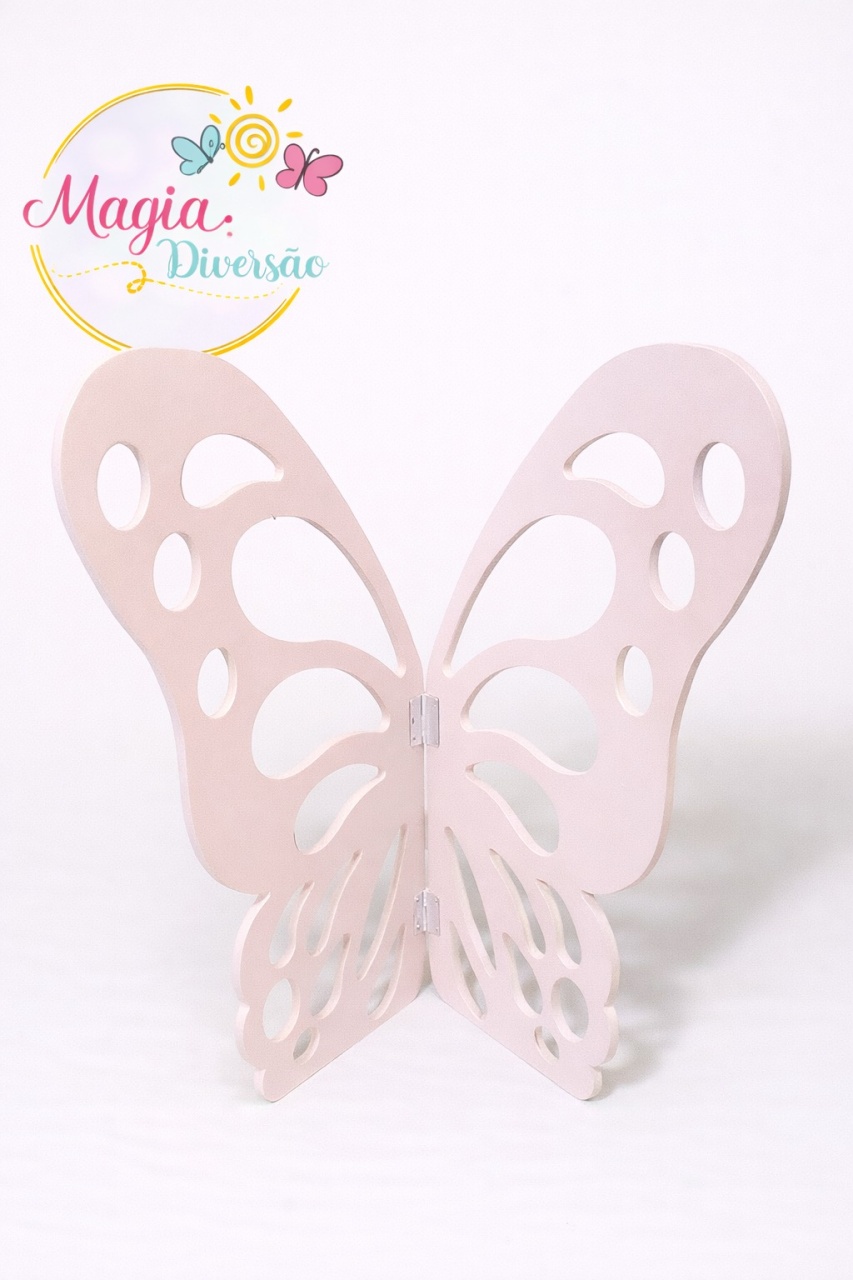 Borboleta Rosa Bebê - Magia e Diversão 