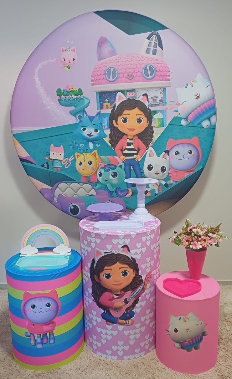  Kit Prata - A Casa Mágica da Gabby - Magia e Diversão 