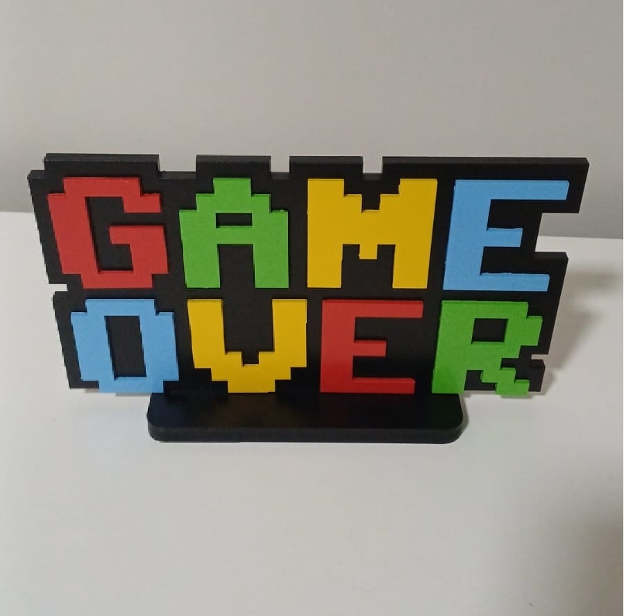 Letreiro Game Over - Magia e Diversão 