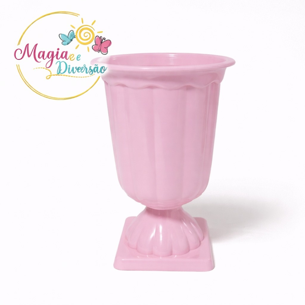 Vaso Polietileno Rosa Bebê - Magia e Diversão 
