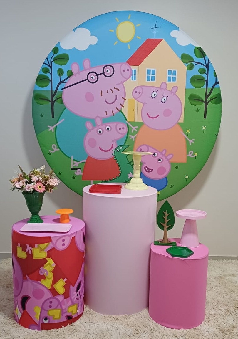 Kit Prata - Peppa Pig (Menina) - Magia e Diversão 