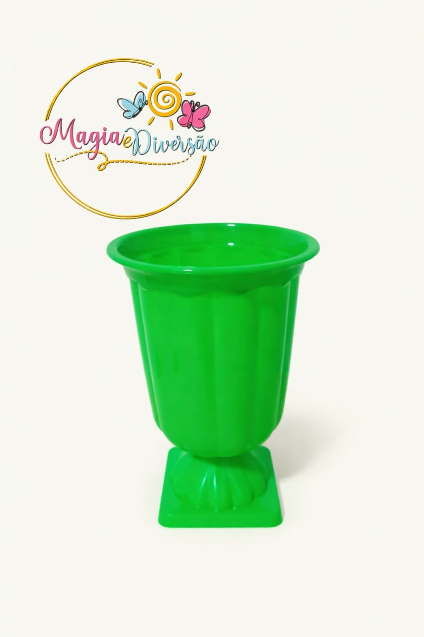 Vaso Polietileno - Verde Neon - Magia e Diversão 
