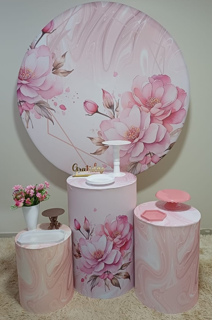  Kit Prata - Floral Mulher - Magia e Diversão 