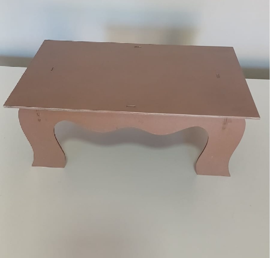 Bandeja Mdf Quadrada Rose Gold - Magia e Diversão 