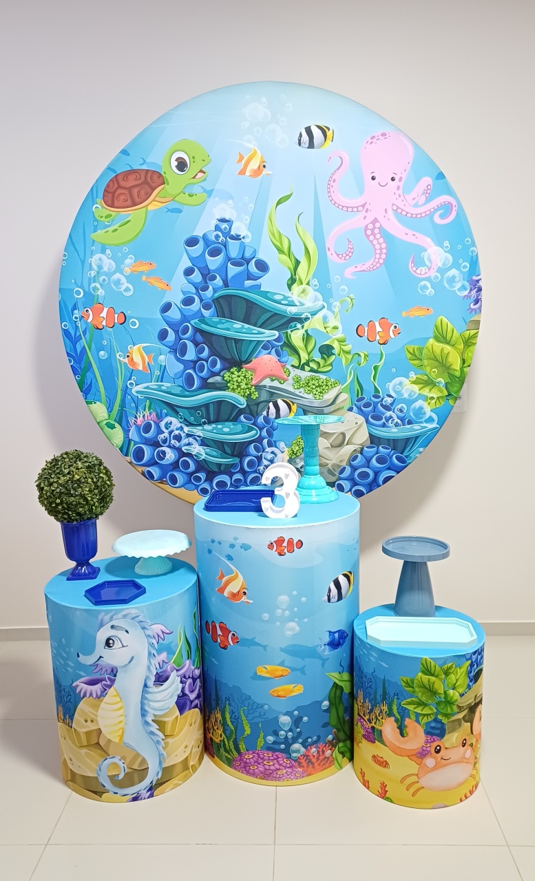 Kit Prata Fundo Do Mar - Magia e Diversão 