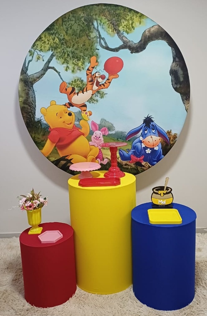  Kit Prata - Ursinho Pooh (Menina) - Magia e Diversão 