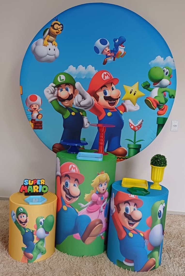  Kit Prata - Super Mario  - Magia e Diversão 