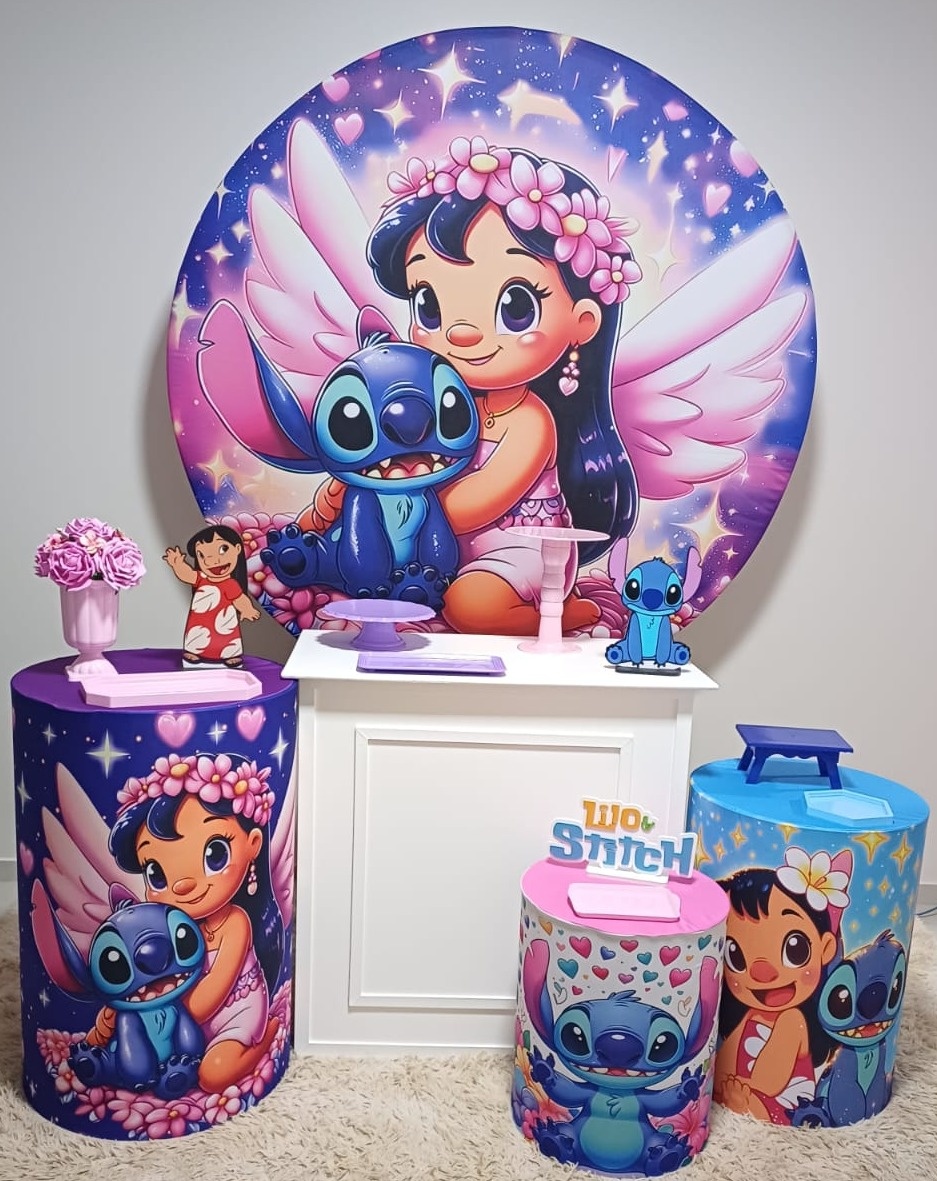  Kit Ouro - Lilo E Stich - Magia e Diversão 
