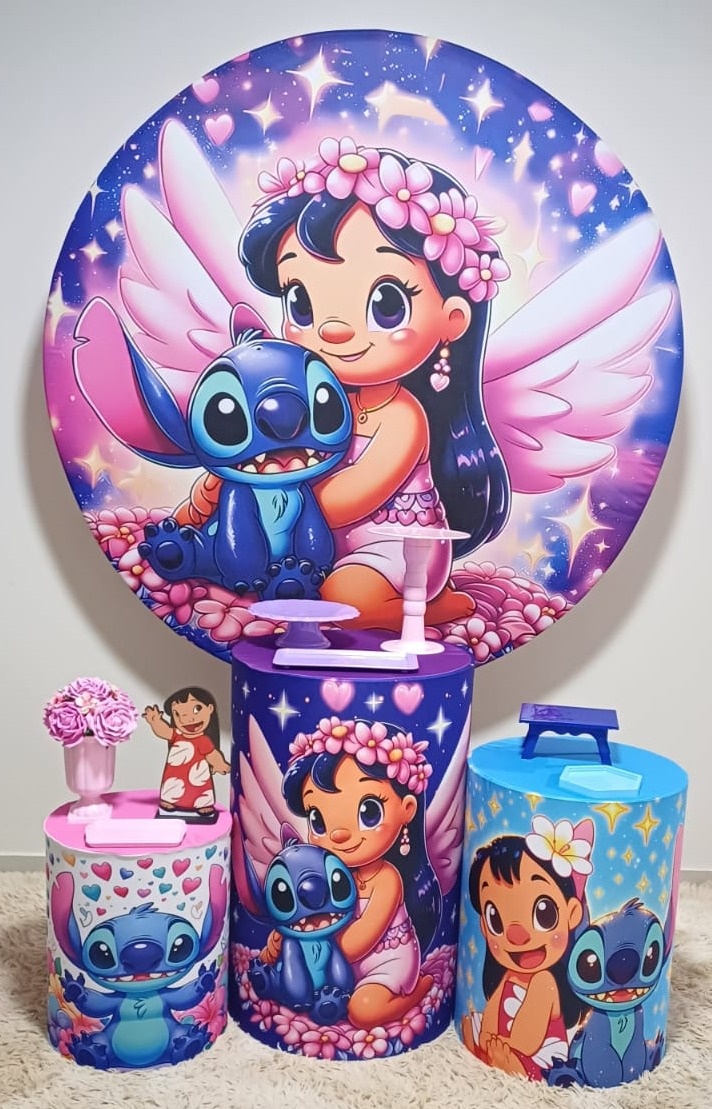 Kit Prata - Lilo E Stich - Magia e Diversão 
