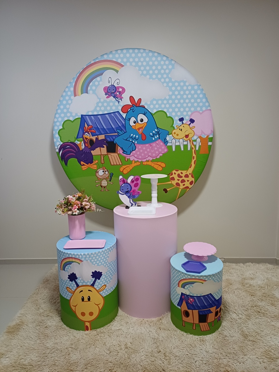 Kit Prata Galinha Pintadinha (Menina) - Magia e Diversão 