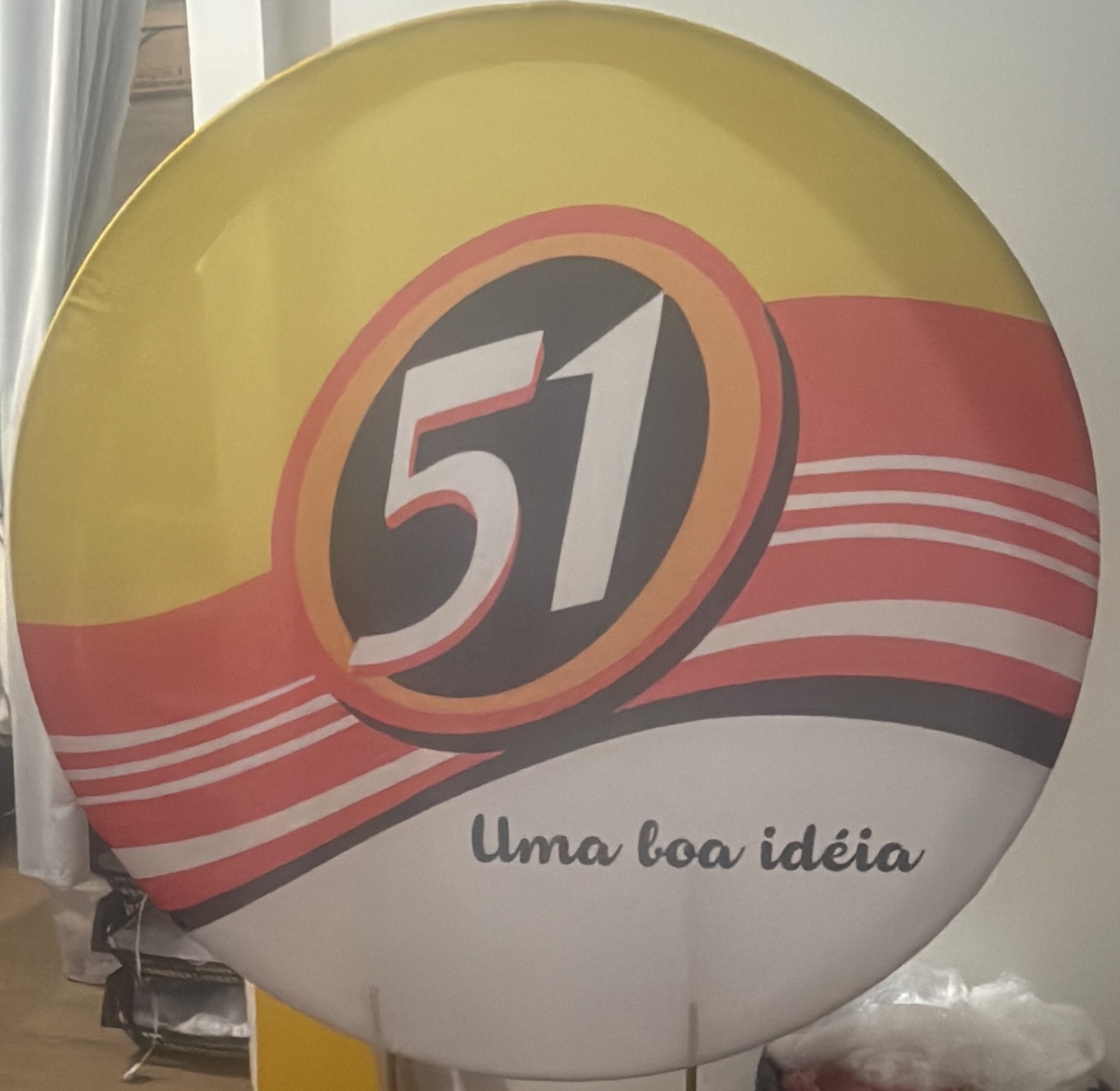 Capa Painel Redondo 51 Cachaça  - Roberta Locações 