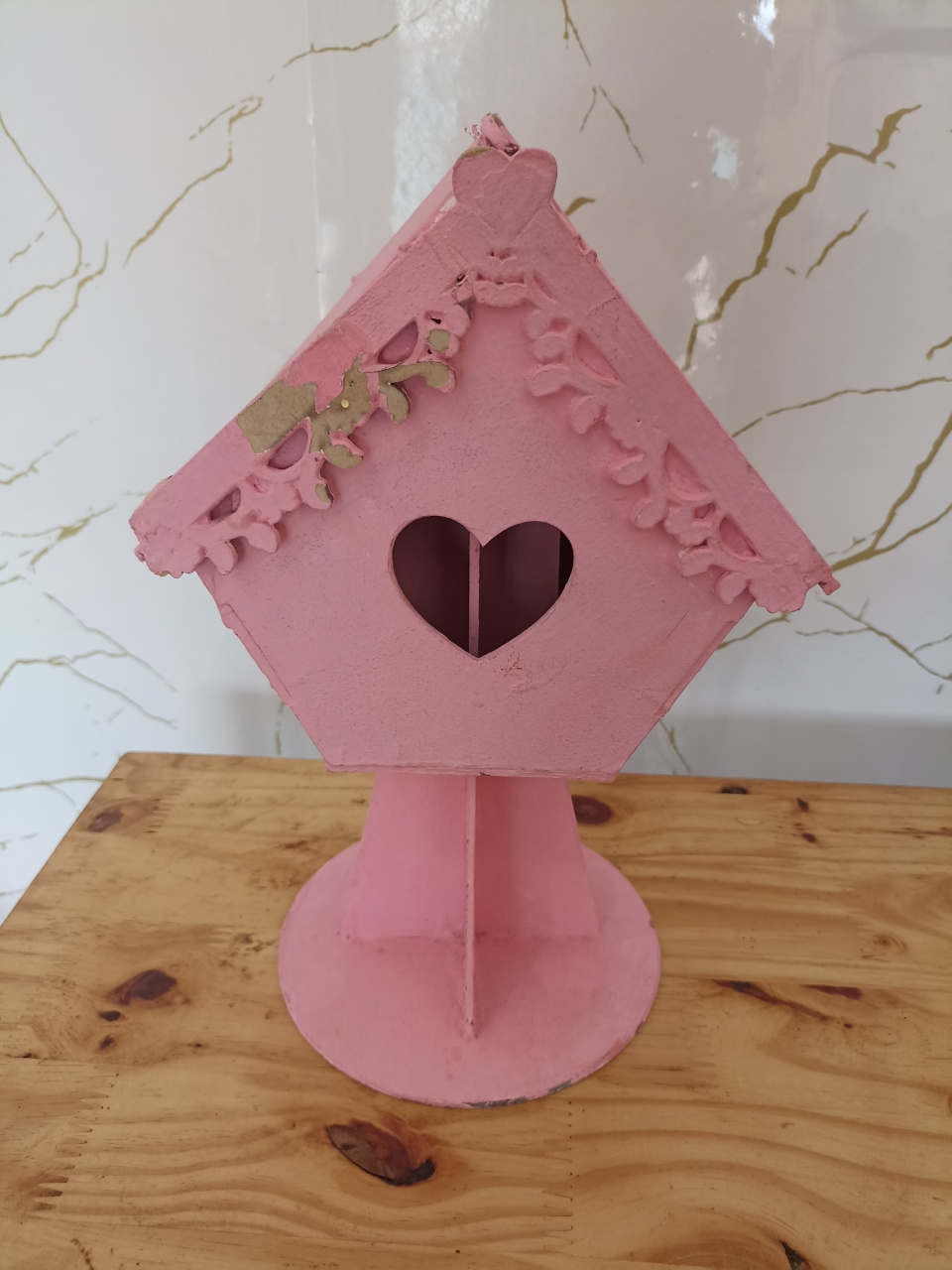 Casinha Mdf Rosa - atelie dias andrade