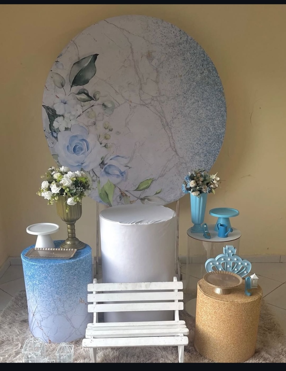 Floral Azul  - atelie dias andrade