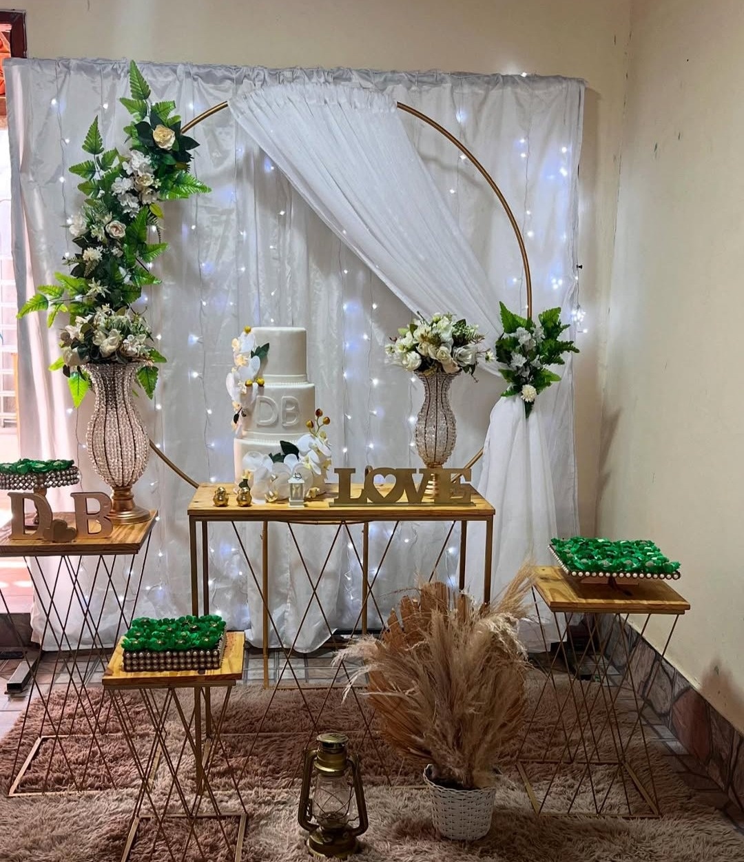 Dourado Com Branco Kit Premium  - atelie dias andrade