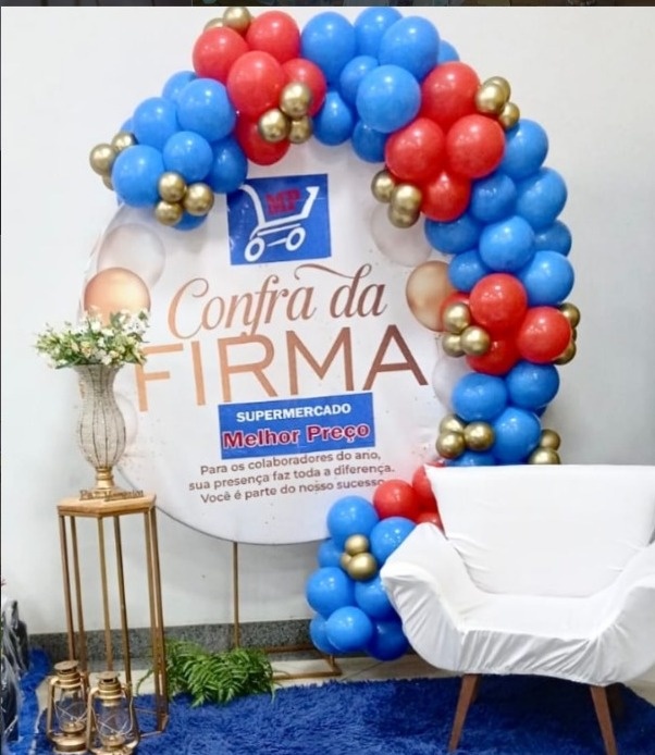 Arco de Balão Padrão- 150 Balões - atelie dias andrade
