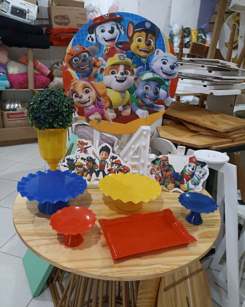 Kit de Mesa Patrulha Canina  - atelie dias andrade