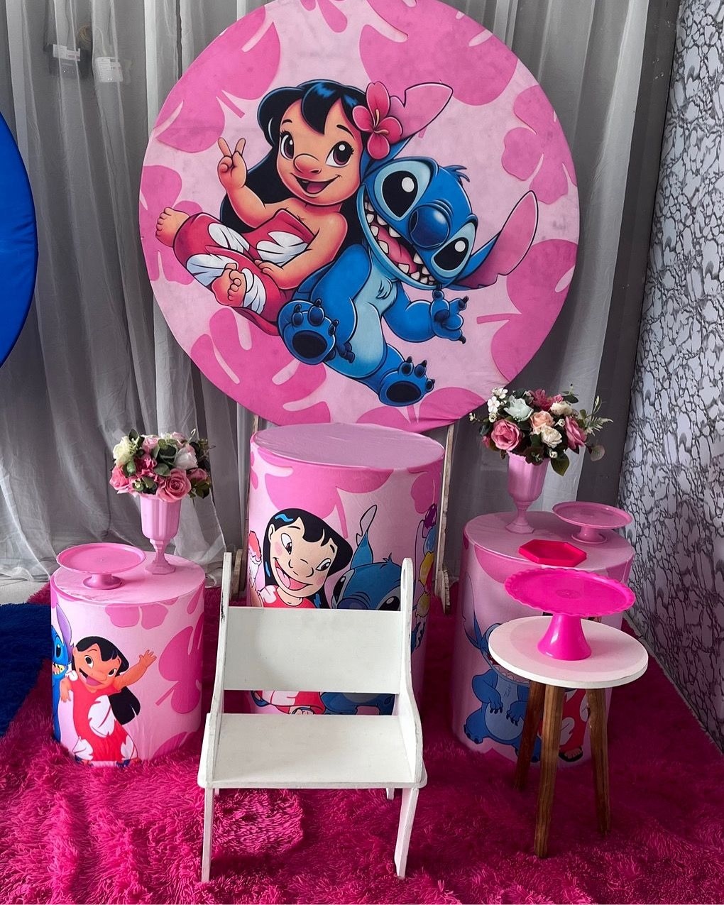 Stitch Rosa 1  - atelie dias andrade