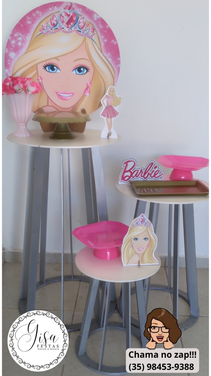 Barbie Kit Bronze - Gisa Festas -Pegue e Monte