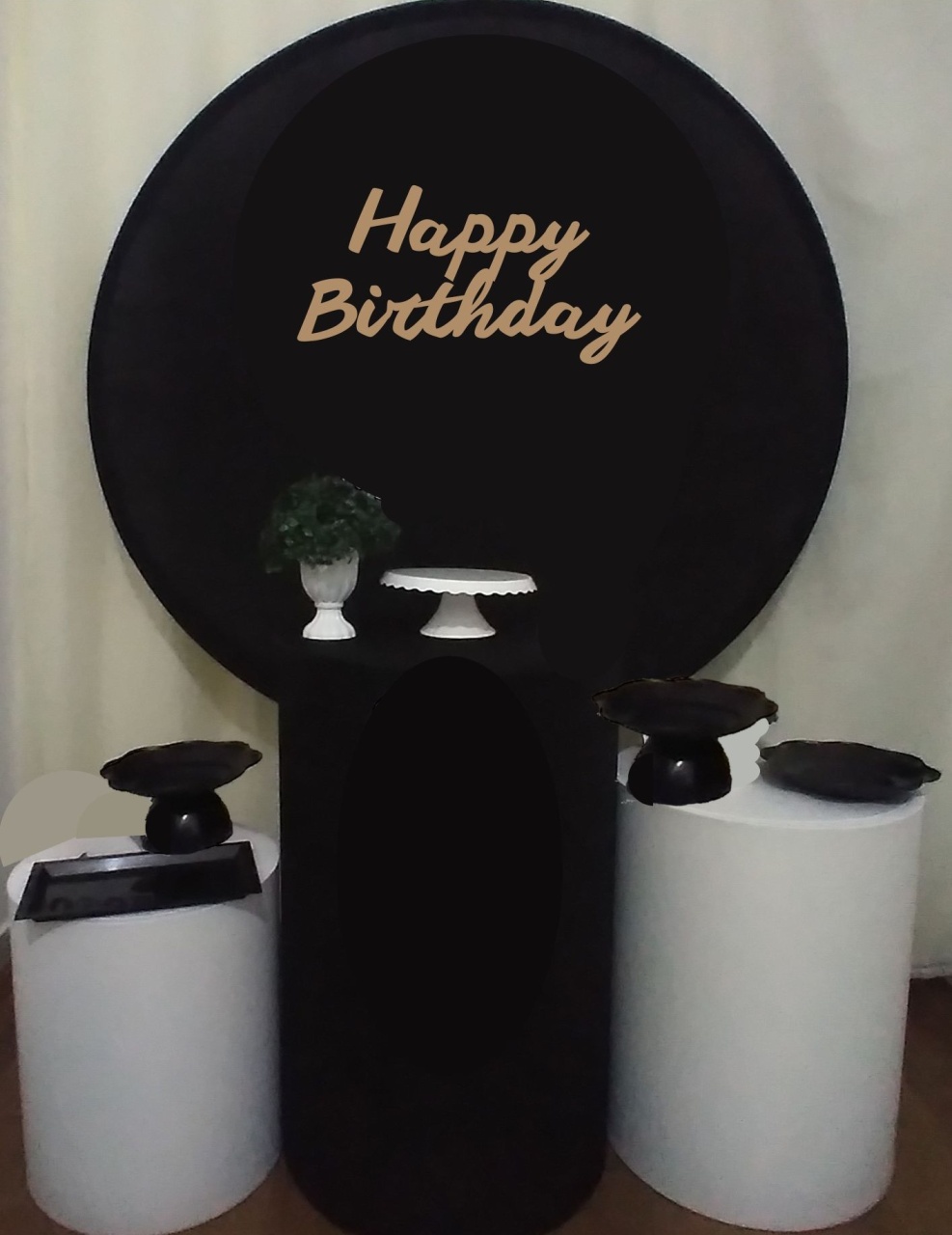 Kit Prata Preto E Branco  - Gisa Festas -Pegue e Monte