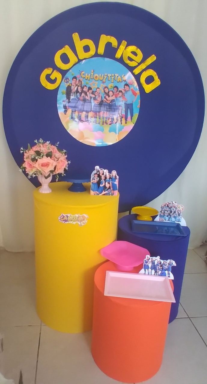 Chiquititas Kit Prata  - Gisa Festas -Pegue e Monte