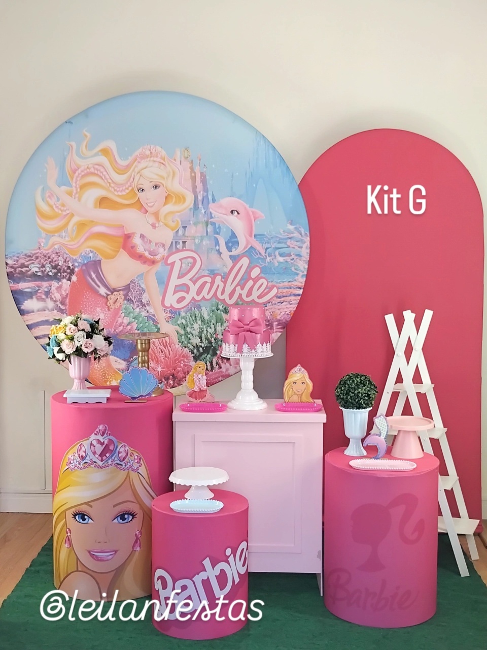 Barbie Sereia Kit G - Leilan Festas 