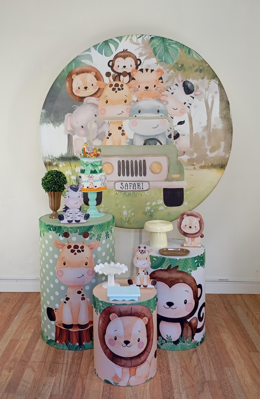 Safari Baby Kit P - Leilan Festas 
