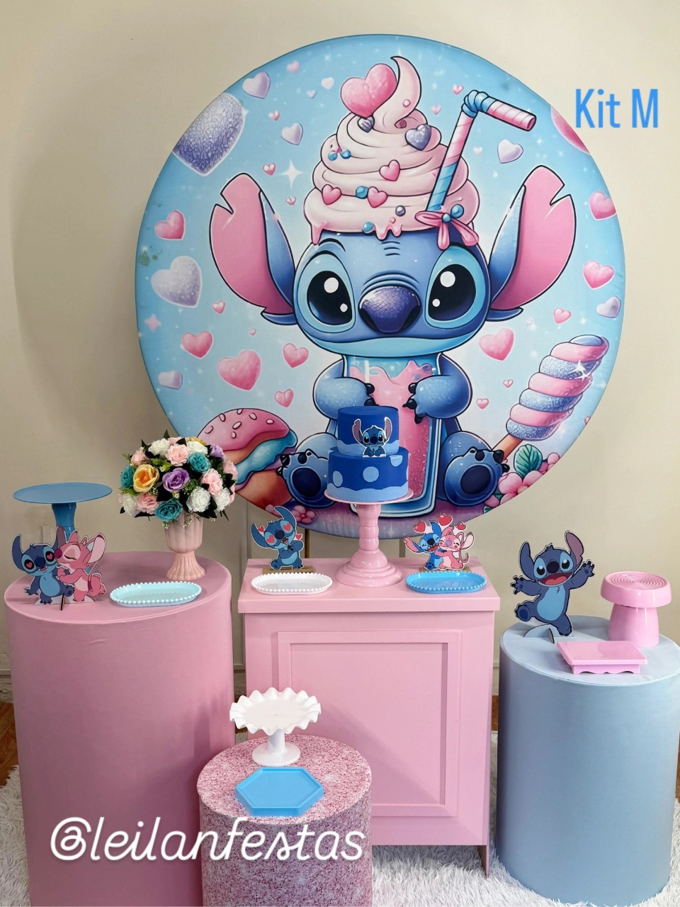 Stitch Sorvete Kit M - Leilan Festas 
